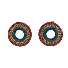 RAINBOW HOOP EARRINGS