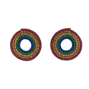 RAINBOW HOOP EARRINGS