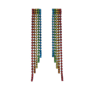 RAINBOW FRINGE EARRINGS