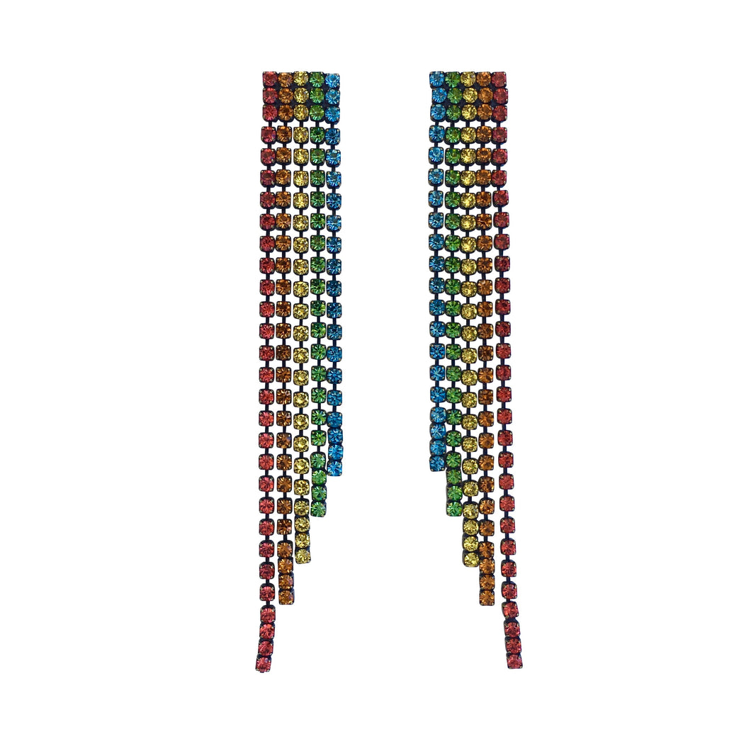 RAINBOW FRINGE EARRINGS